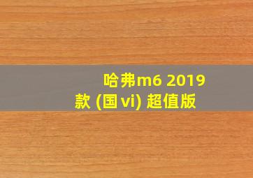 哈弗m6 2019款 (国ⅵ) 超值版